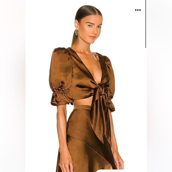 NWT LPA Revolve Candy Top in Chocolate Brown XS - Picture 9 of 12